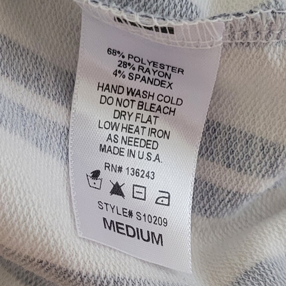 VINTAGE HAVANA Stripe Crop Top Size Medium - Picture 4 of 4